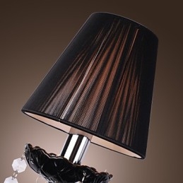 Aplica de perete din cristal cu 2 lumini in nuanta de stofa