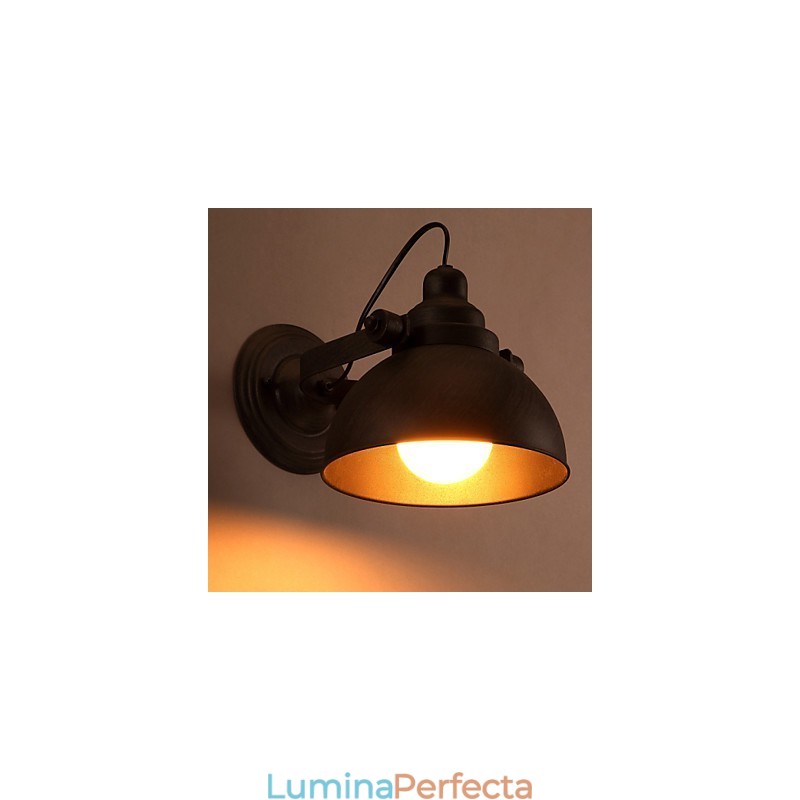 Lămpi de perete vintage creative pentru oală din fier forjat