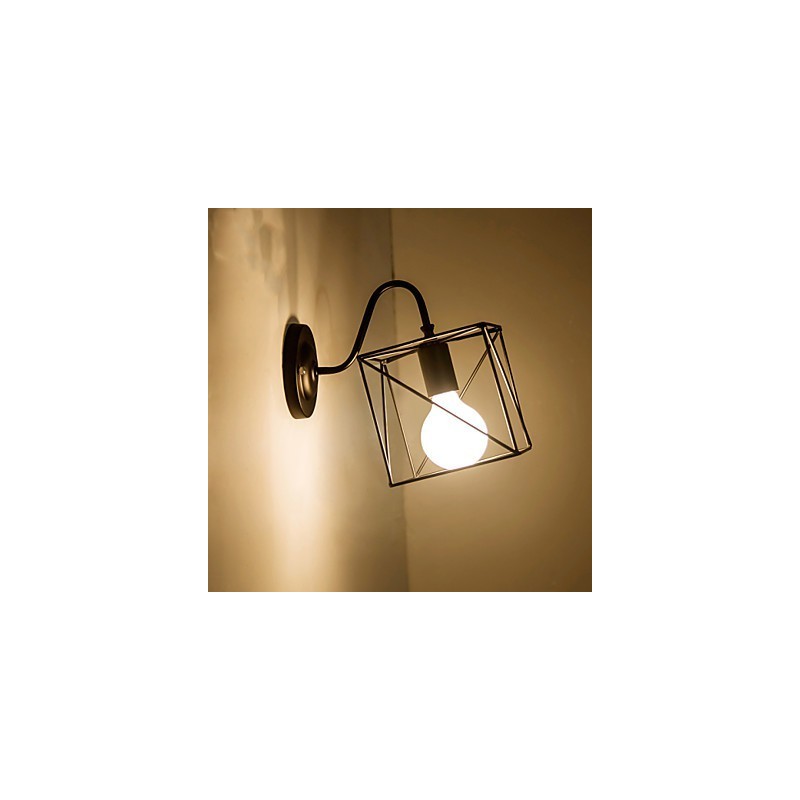 Aplică de perete din industria americană Nostalgic Vintage Lron Loft Aisle Lampă de perete pentru balcon
