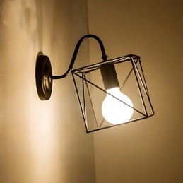 Aplică de perete din industria americană Nostalgic Vintage Lron Loft Aisle Lampă de perete pentru balcon