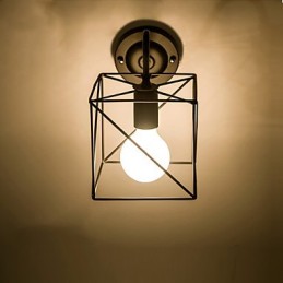 Aplică de perete din industria americană Nostalgic Vintage Lron Loft Aisle Lampă de perete pentru balcon