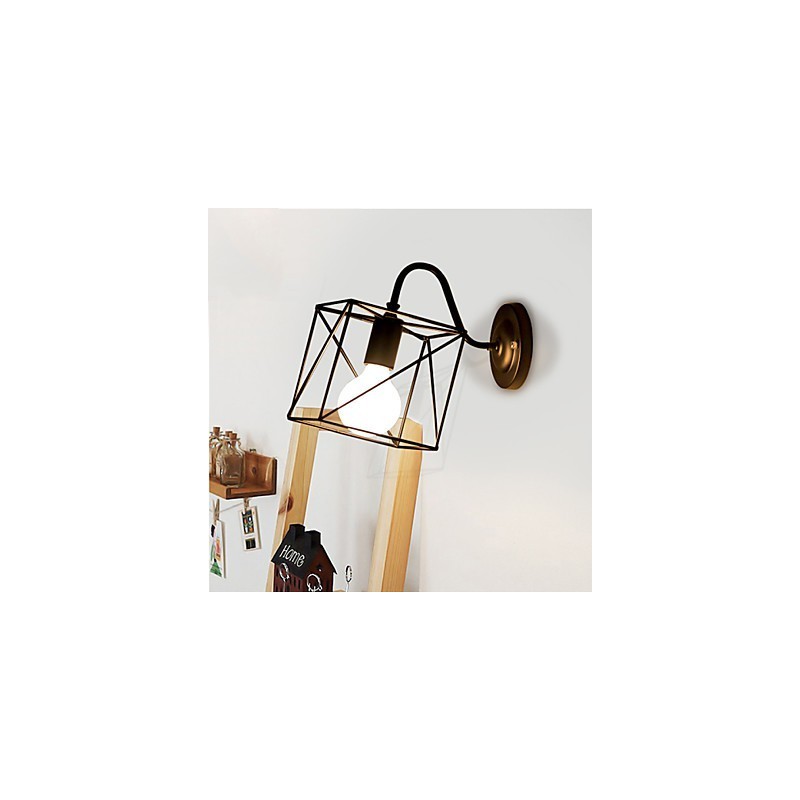 Aplică de perete din industria americană Nostalgic Vintage Lron Loft Aisle Lampă de perete pentru balcon