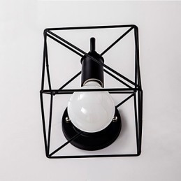 Aplică de perete din industria americană Nostalgic Vintage Lron Loft Aisle Lampă de perete pentru balcon