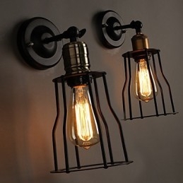 Lampă de perete din metal din titan Creative Head Of A Bed