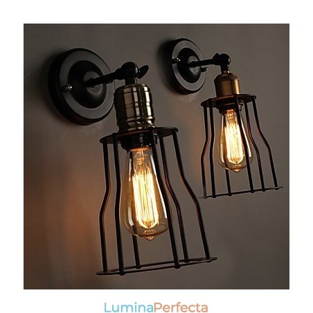 Lampă de perete din metal din titan Creative Head Of A Bed