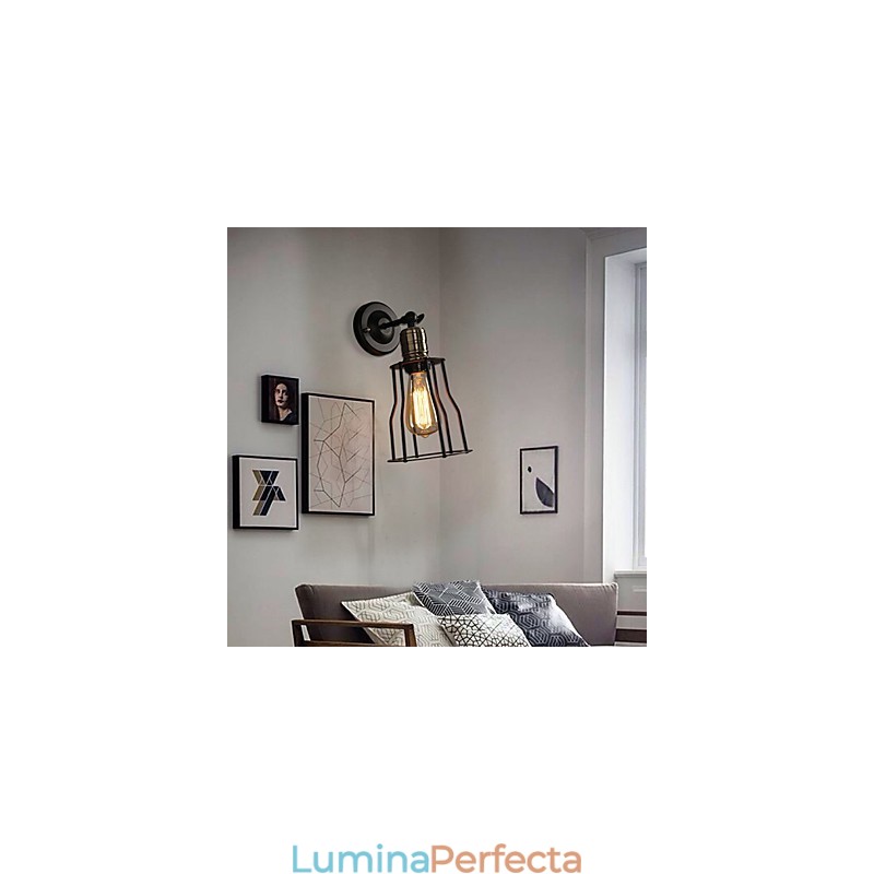 Lampă de perete din metal din titan Creative Head Of A Bed