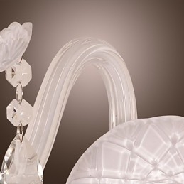 Aplica de perete din cristal cu 2 lumini in bec de lumanare