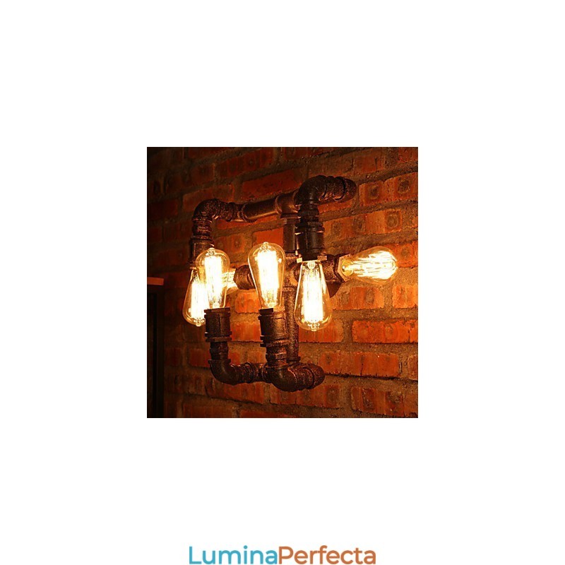 Aplice Retro Bar Fier Stil Mini Metal Lodge Rustic