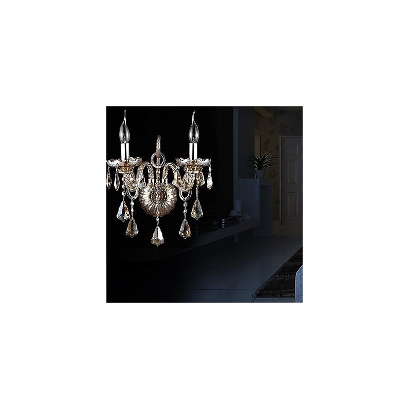 Aplice Cristal Lumanare Applique Aplici Lectura Modern Contemporan Metal