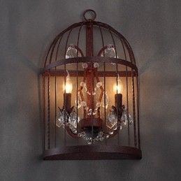 Applique Stil Mini Rustic Lodge Metal