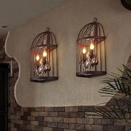 Applique Stil Mini Rustic Lodge Metal