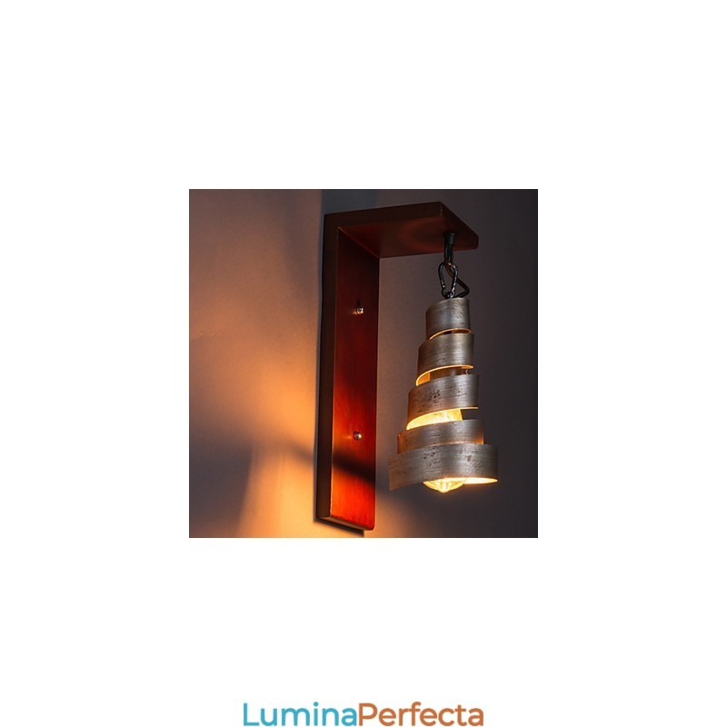 Aplice de perete din lemn antic 1 lumina