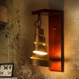 Aplice de perete din lemn antic 1 lumina