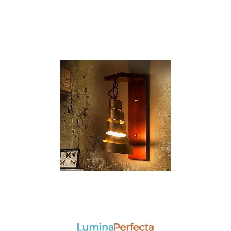 Aplice de perete din lemn antic 1 lumina