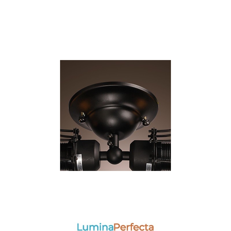 Lampă de perete aurie cu 2 lumini în stil antic