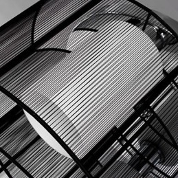 Plafoniera Design Modern 2 Lumini Negru