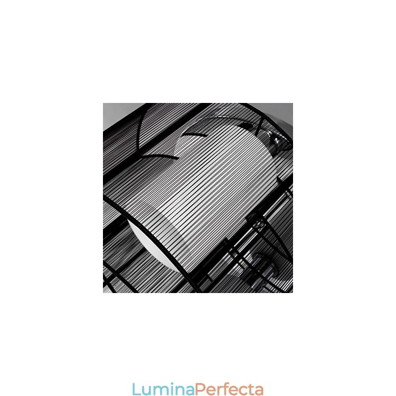Plafoniera Design Modern 2 Lumini Negru