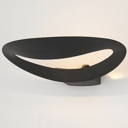 Aplică artistică de perete cu 1 lumină în alb-negru
