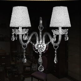 Applique de perete din cristal tradiționale din sticlă clasică