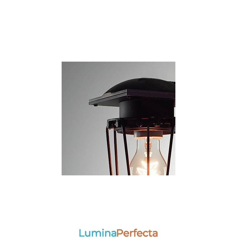 Aplică retro forjată cu un singur cap Aplic antic Lampă cu amintiri Loft American Fier Vintage Cuști mici