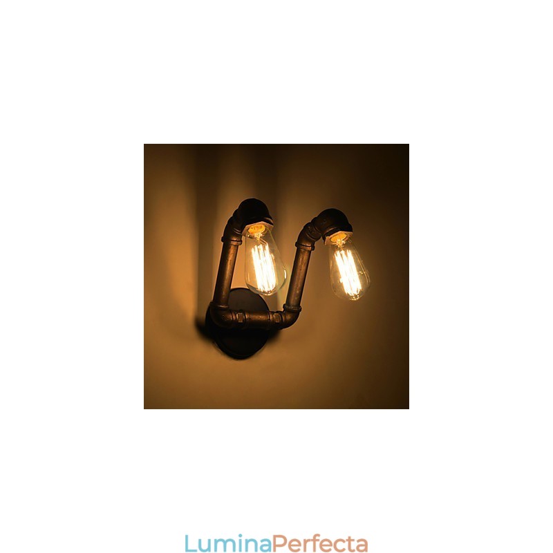 Lampă de perete retro din metal pentru cafenea