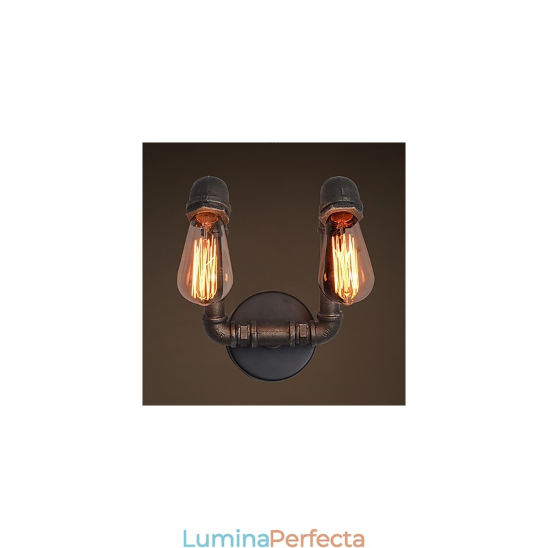 Lampă de perete retro din metal pentru cafenea