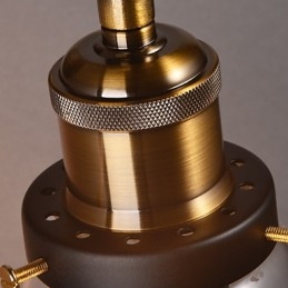 Aplica de perete retro cu abajur din sticla florala si suport metalic