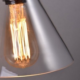 Aplica de perete retro cu abajur din sticla florala si suport metalic