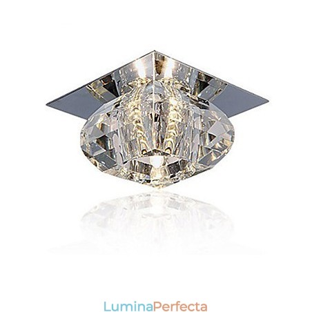 Montaj încastrat în stil mini, modern și contemporan din cristal