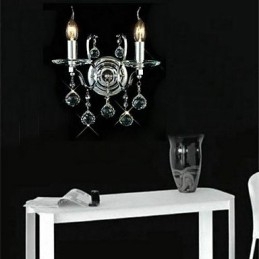 Applique de perete din cristal tradițional clasic din metal