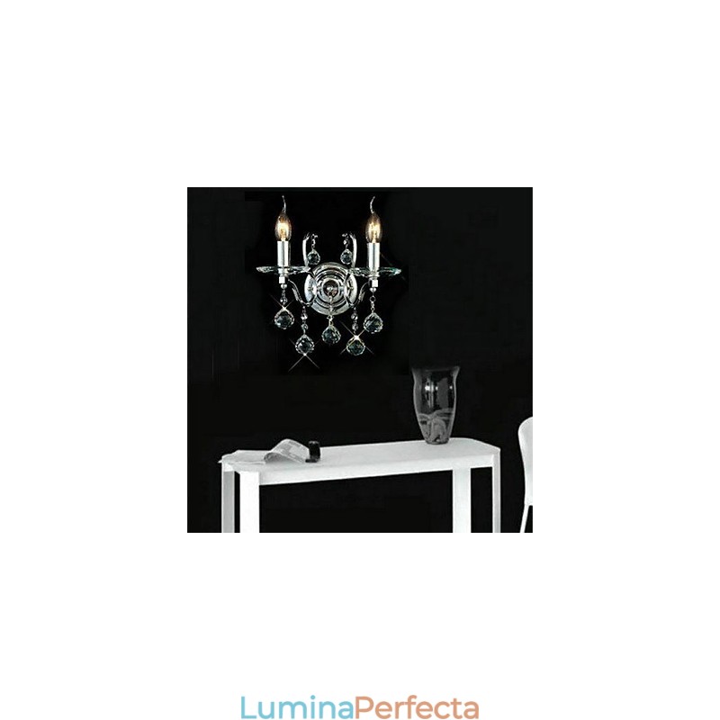 Applique de perete din cristal tradițional clasic din metal
