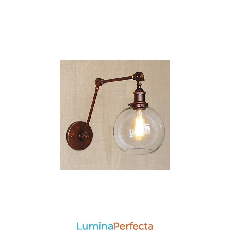 Aplice de Perete Leagăn de Leagăn Aplice de Lectură Cristal Mini Stil Rustic Lodge Metal