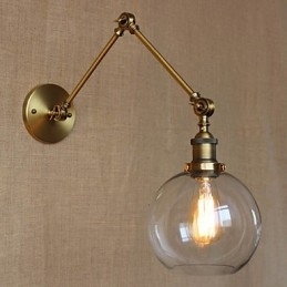 Aplice de Perete Leagăn de Leagăn Aplice de Lectură Cristal Mini Stil Rustic Lodge Metal