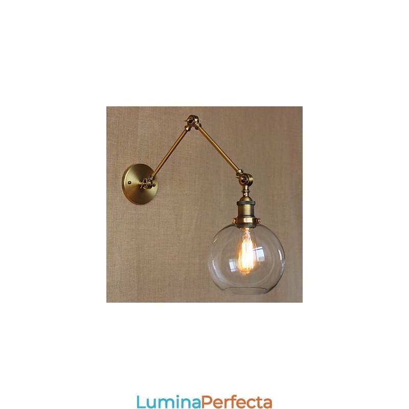 Aplice de Perete Leagăn de Leagăn Aplice de Lectură Cristal Mini Stil Rustic Lodge Metal
