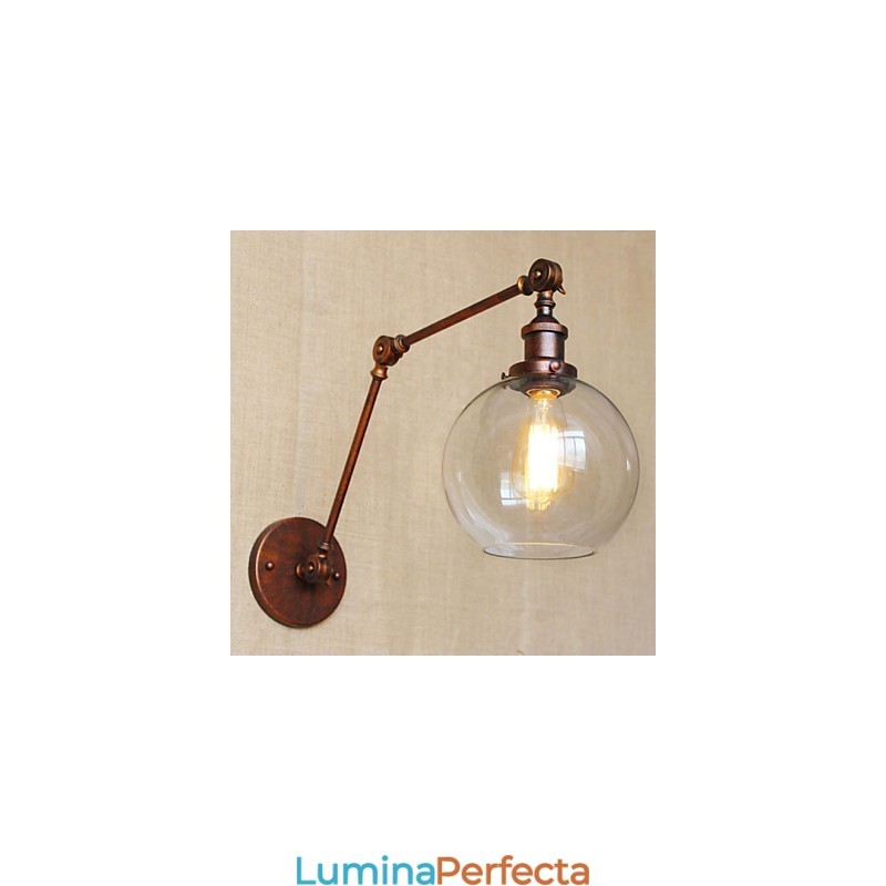 Aplice de Perete Leagăn de Leagăn Aplice de Lectură Cristal Mini Stil Rustic Lodge Metal