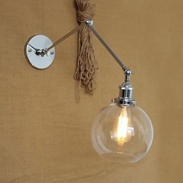 Aplice de Perete Leagăn de Leagăn Aplice de Lectură Cristal Mini Stil Rustic Lodge Metal