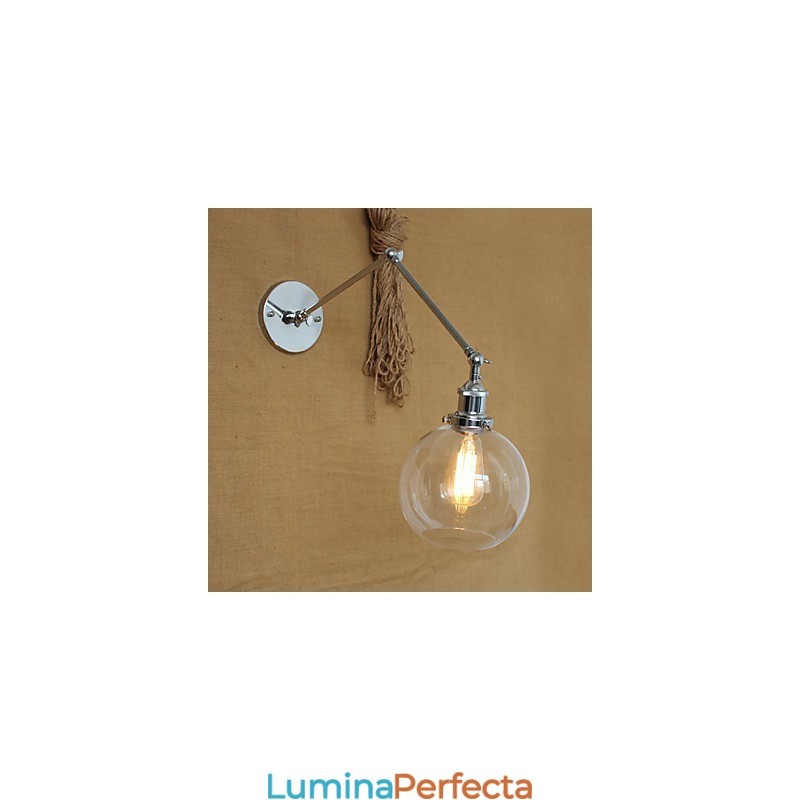 Aplice de Perete Leagăn de Leagăn Aplice de Lectură Cristal Mini Stil Rustic Lodge Metal