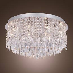 Montaj încastrat din cristal cromat modern contemporan