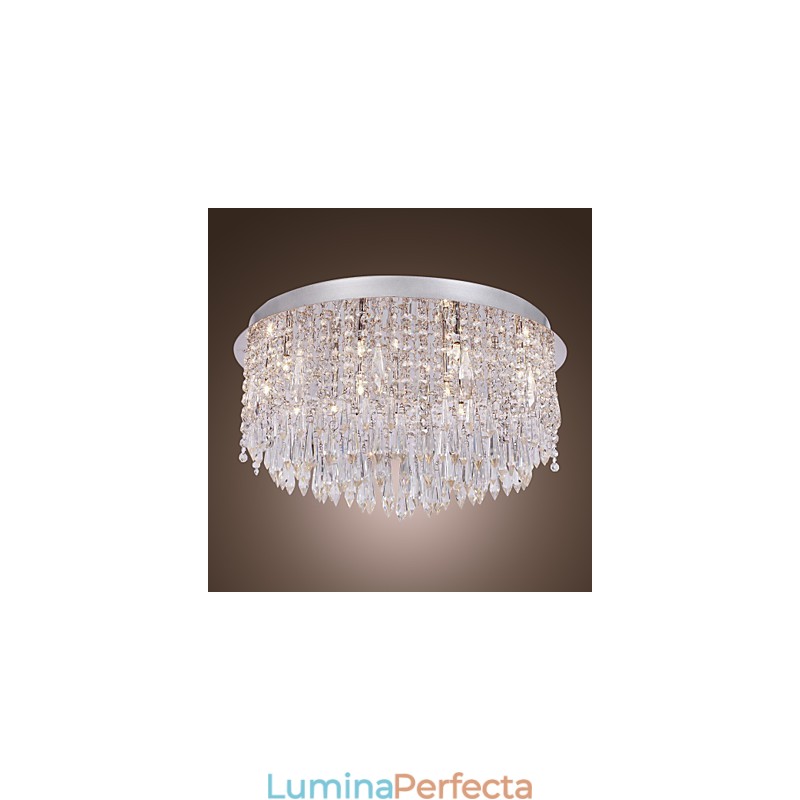 Montaj încastrat din cristal cromat modern contemporan