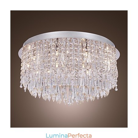 Montaj încastrat din cristal cromat modern contemporan Montaj încastrat din cristal cromat modern contemporan