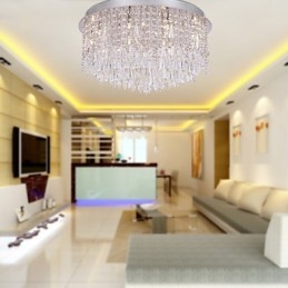 Montaj încastrat din cristal cromat modern contemporan