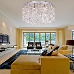 Montaj încastrat din cristal cromat modern contemporan