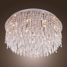 Montaj încastrat din cristal cromat modern contemporan