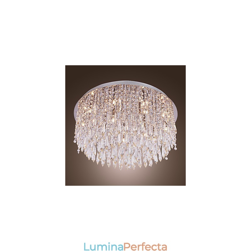 Montaj încastrat din cristal cromat modern contemporan