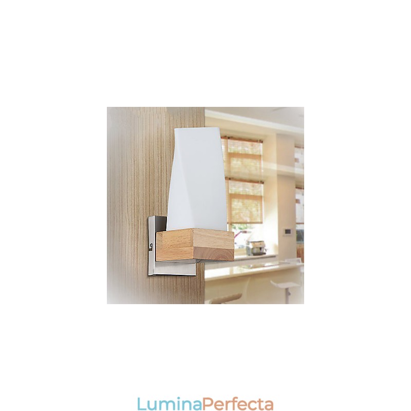 Aplice de perete Mini stil tradițional clasic din lemn de bambus