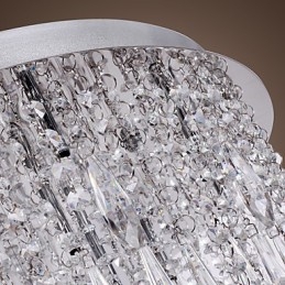 Montaj încastrat din cristal cromat modern contemporan