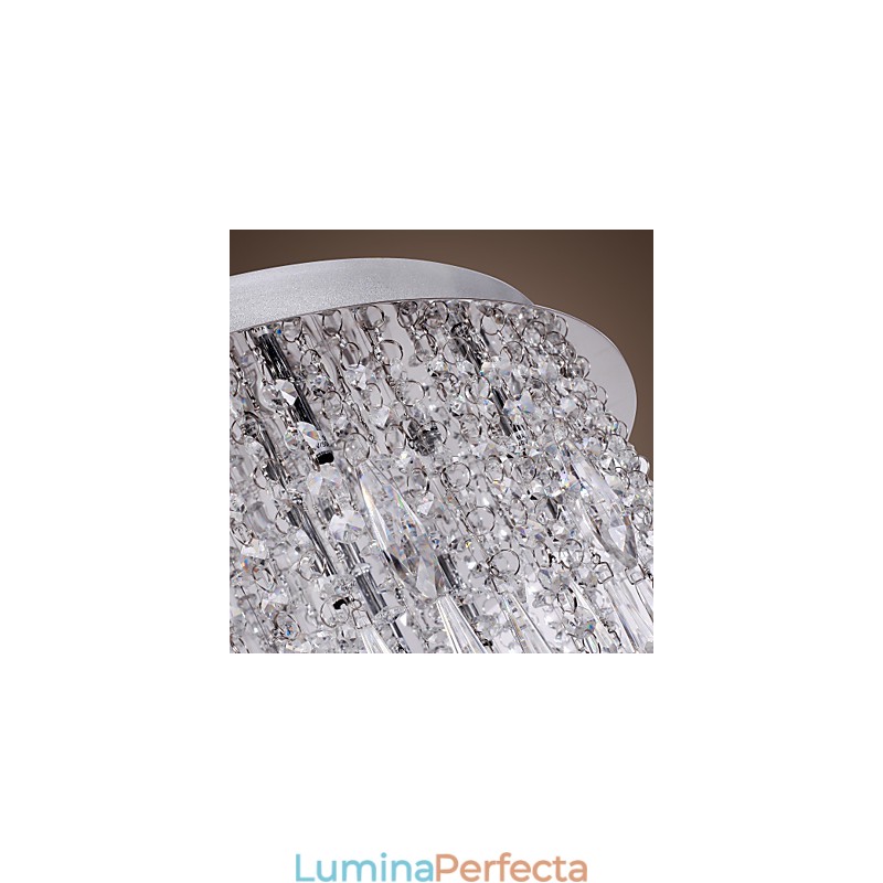 Montaj încastrat din cristal cromat modern contemporan