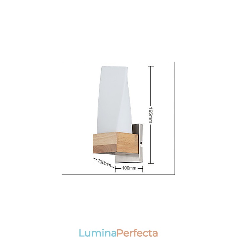 Aplice de perete Mini stil tradițional clasic din lemn de bambus