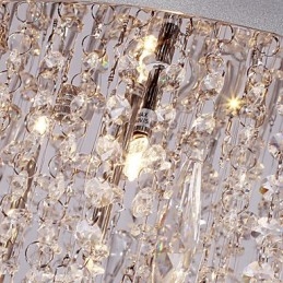 Montaj încastrat din cristal cromat modern contemporan