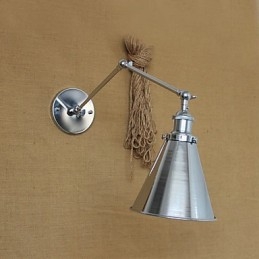 Aplice de perete Leagăn de lumini Aplici de lectură în stil Mini rustic Lodge Metal